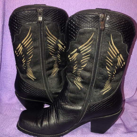 Used Women’s Ride Tec Motorcycle Boot Size 10 8547 Black - Picture 7 of 12